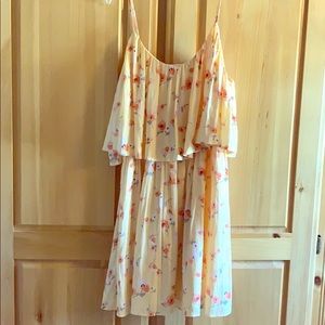 Orange floral sundress